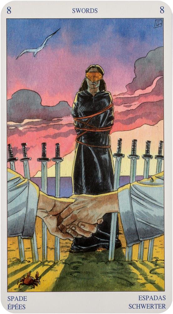 Карта таро eight of swords