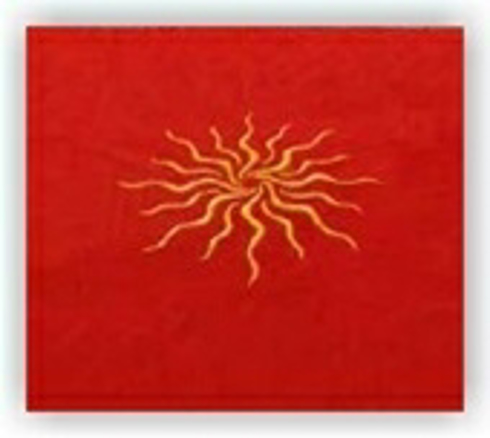 Bild på Tarot Cloth Sun Red