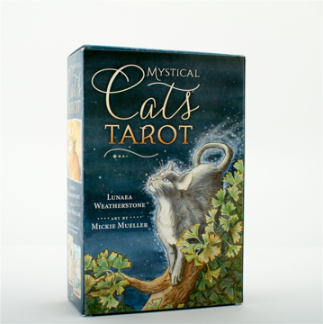 Bild på Mystical Cats Tarot (78-card deck & 312-page book)