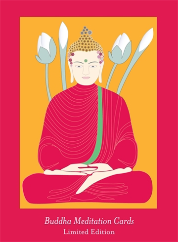Bild på Buddha four lotuses cards