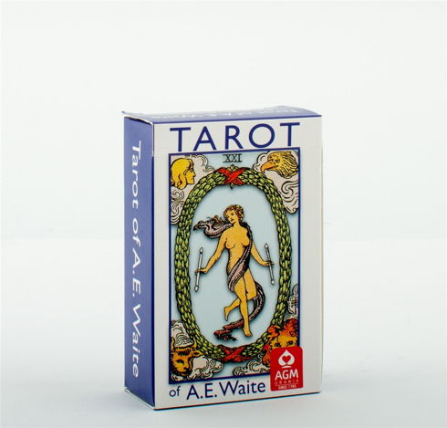 Bild på A.E. Waite Tarot Pocket Blue Edition