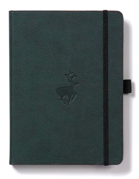 Bild på Dingbats* Wildlife A5+ Green Deer Notebook - Graph