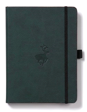 Bild på Dingbats* Wildlife A4+ Green Deer Notebook - Plain