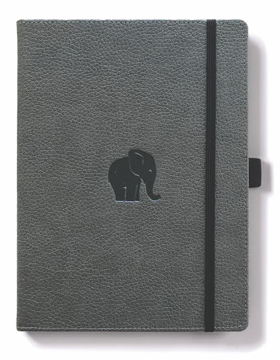 Bild på Dingbats* Wildlife A5+ Grey Elephant Notebook - Plain