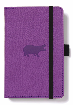 Bild på Dingbats* Wildlife A6 Pocket Purple Hippo Notebook - Lined