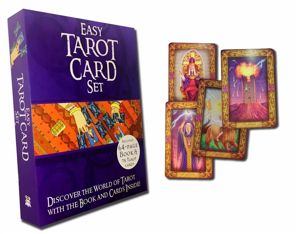 The Easy Tarot Kit 64 Page Book and 78 Cards Deck Set