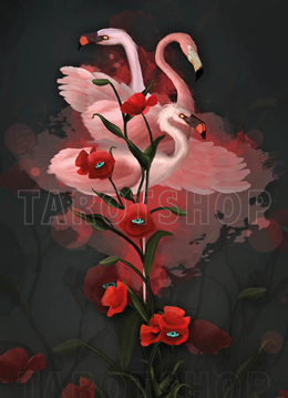 Bild på Magic Flamingos and Poppies