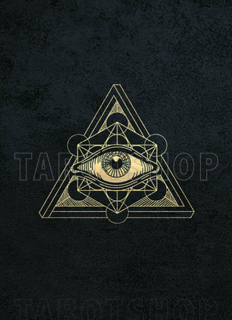 Bild på Allseeing Eye with Sacred Geometry (13x18 cm) Black