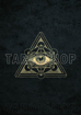 Bild på Symbols Black Allseeing Eye with Sacred Geometry