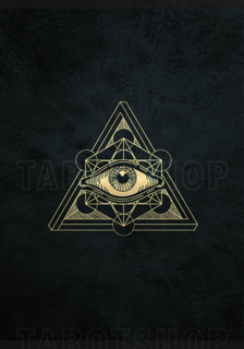 Bild på Allseeing Eye with Sacred Geometry (70x100 cm) Black