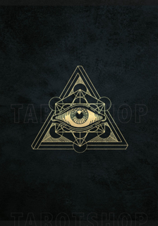 Bild på Allseeing Eye with Sacred Geometry (70x100 cm) Black