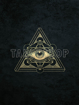 Bild på Symbols Black Allseeing Eye with Sacred Geometry