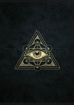 Bild på Symbols Black Allseeing Eye with Sacred Geometry
