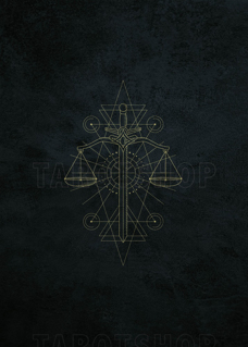 Bild på Balance and Justice (50x70 cm) Black