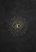 Bild på Symbols Black Allseeing Eye in heart