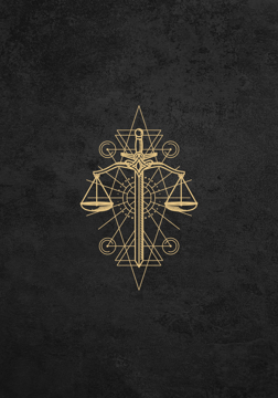 Bild på Symbols Black Balance and Justice