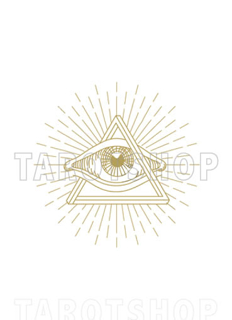 Bild på Allseeing Eye (13x18 cm) White