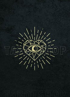 Bild på Allseeing Eye in heart (13x18 cm) Black