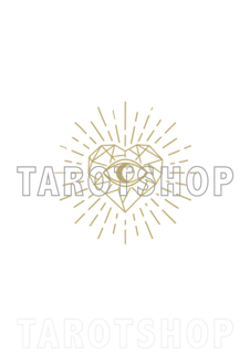 Bild på Allseeing Eye in heart (21x30 cm) White