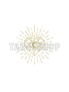 Bild på Allseeing Eye in heart (30x40 cm) White