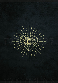 Bild på Allseeing Eye in heart (70x100 cm) Black