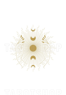 Bild på Moon Phases in our Hands (70x100 cm) White