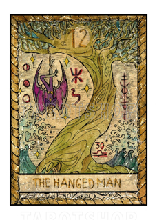 Bild på Mystic The Hanged Man (50x70 cm)