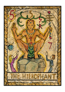 Bild på Mystic The Hierophant (21x30 cm)