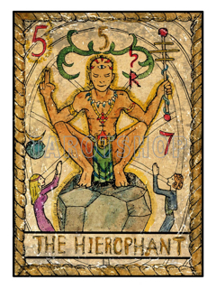 Bild på Mystic The Hierophant (30x40 cm)