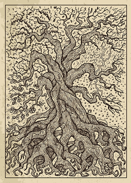 Lenormand Engraved - Tree