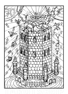 Bild på Engraved The Tower (13x18 cm)