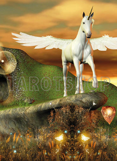 Bild på Magic Unicorn with Wings (13x18 cm)