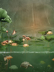 Bild på Magic Water Lily and Turtle