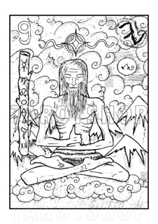 Bild på Engraved The Hermit (21x30 cm)