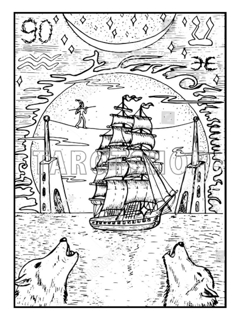 Bild på Engraved The Moon (30x40 cm)