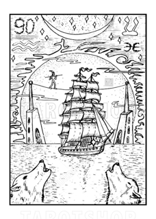 Bild på Engraved The Moon (50x70 cm)