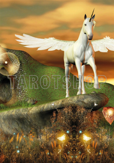 Bild på Magic Unicorn with Wings (70x100 cm)