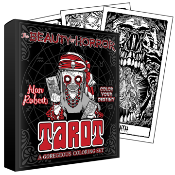 Bild på The Beauty Of Horror: Color Your Destiny Tarot Deck