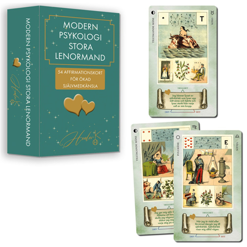 Bild på Modern Psykologi Stora Lenormand: 54 affirmationskort för ökad självmedkänsla
