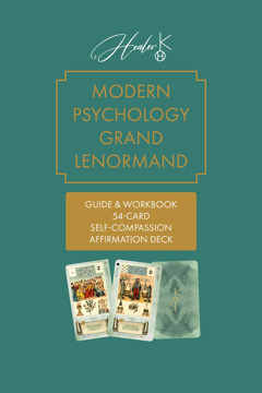Bild på Modern Psychology Grand Lenormand: Guide and workbook 54 card Self-compassion affirmation deck