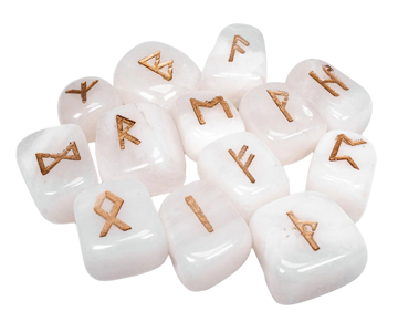 Bild på Kristallrunor: vit onyx